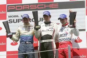 Porsche Supercup Barcelona 2011 Podium Rennen Sieger