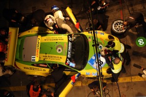 Manthey Porsche Start-Nr. 18 Boxenstop