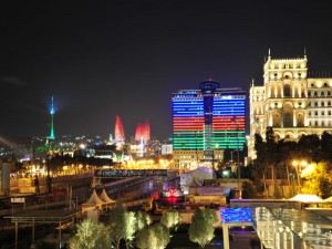 Baku City Challenge bei Nacht