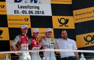 siegerehrung - race 5 | v.l.n.r.: green (P2), molina (P1), wickens (P3) | foto: aos