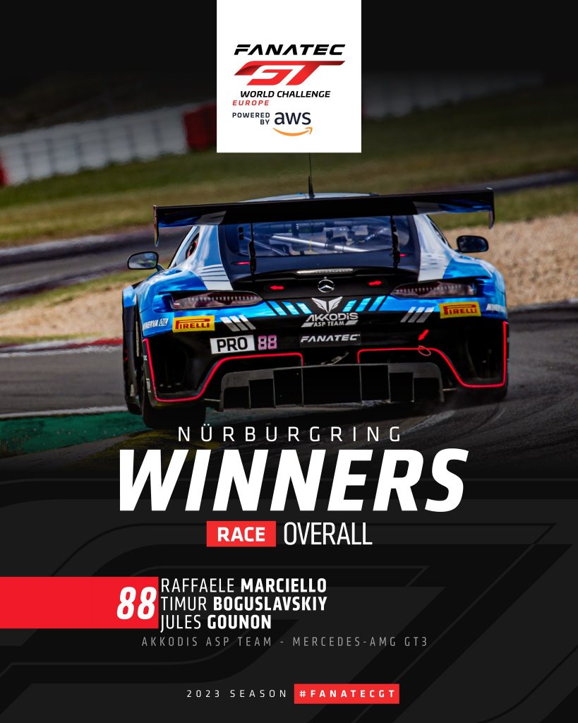 Akkodis ASP Team Marciello Boguslavskiy Gounon Nürburgring Start Nr. 88